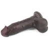 LoveToy SlidingSkin Gode Sliding Skin 15 x 4.8 cm Marron